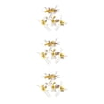 thumbnail image 1 of Qarigey 4 Uds peinetas de flores de boda decoraciones tocados elegantes para niñas tocado de novia accesorio de joyería de moda amarillo Type1 NO1, 1 of 6