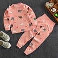 thumbnail image 2 of TAmten Pajamas for Girls 3 6 9 12 18 Month Two Piece Girls Pajamas Set Sleepwear Toddler Long Sleeve Jammies Kids Sleepwear Size 2-3 Years, 2 of 3