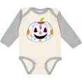 thumbnail image 3 of Inktastic Day of the Dead Pumpkin Boys or Girls Long Sleeve Baby Bodysuit, 3 of 5