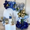 thumbnail image 6 of TETOU 129Pcs Navy Blue Ballons, Latex Party Balloons, Different Sizes 18/12/10/5 Inch Party Balloon Kit for Birthday Party Graduation Baby Shower Wedding Balloon Decoration - Navy Blue, 6 of 7