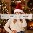thumbnail image 2 of SYMOID Red Plush Santa Hat with Golden Bells, Unisex Christmas Party Costume Hats,Size Free Size, 2 of 7