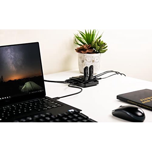 Hub USB 2.0 Plugable 7 puertos alta velocidad enchufable con adaptador de 15 W