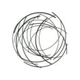 thumbnail image 1 of Denine Small Abstract Round Wall Art - Black, 1 of 3