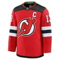 thumbnail image 2 of Men's Fanatics Nico Hischier Red New Jersey Devils Home Premium Jersey, 2 of 6
