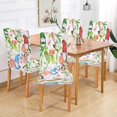 thumbnail image 6 of Spring Flowers Gnomes Dining Room Chair Covers Pink Cherry Blossom Sakura Floral Chair Slipcovers Seat Protector Removable Washable Chair Cover For Home Kitchen Restaurant Hotel 4pcs, 6 of 6