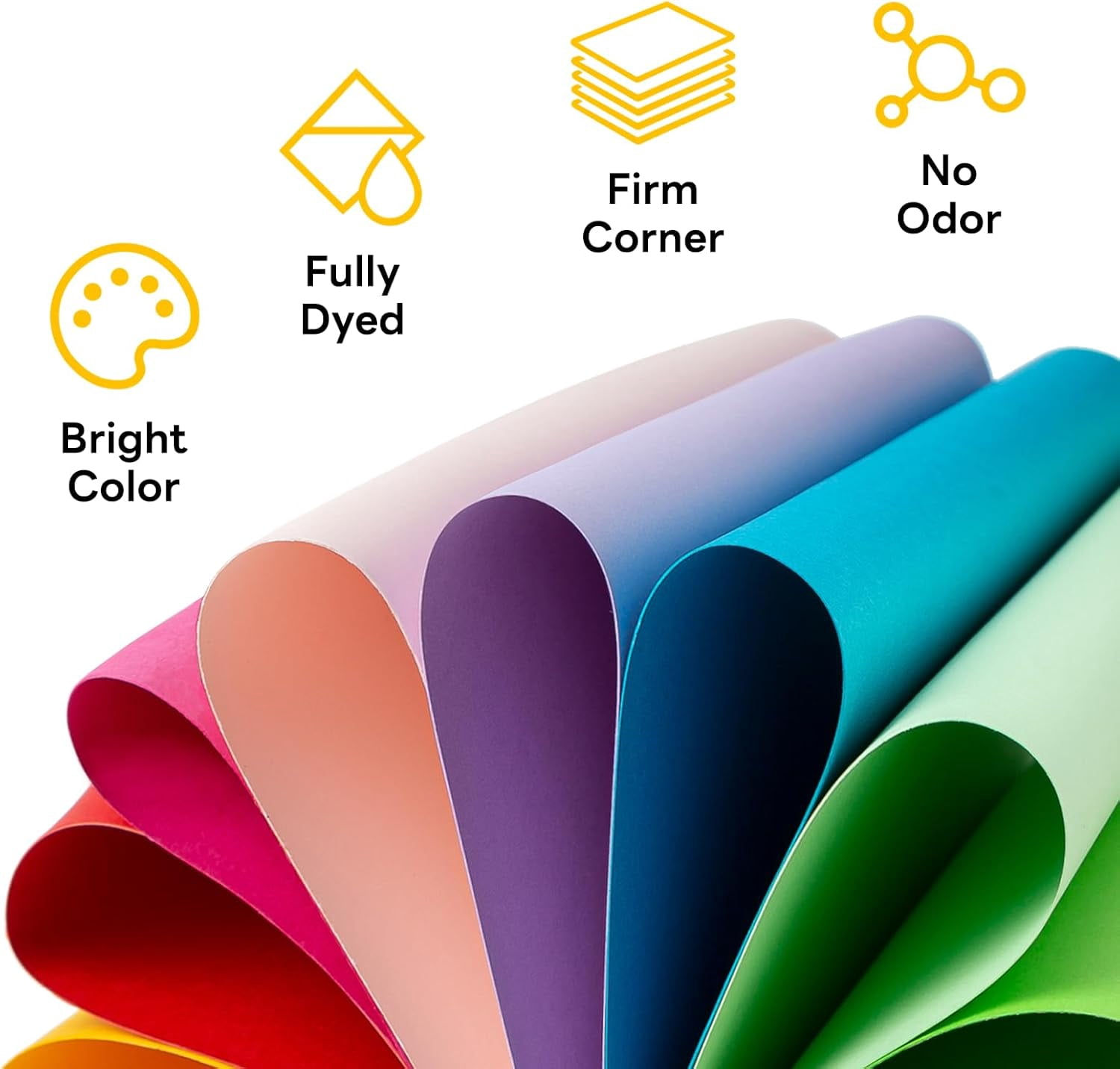 300 Sheets Colored Cardstock Thick Colored paper, General 25 Colors 80lb Construction Paper Assorted Color for Crafts & Printing