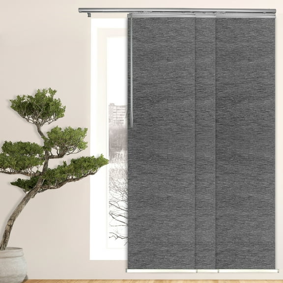 Domovina 3 Panel Track Vertical Blinds, Adjustable 36-66"W x 91.4"H - Sera
