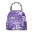 thumbnail image 1 of Balery Snowflakes Bolsa de Almuerzo para Mujeres, Caja de Almuerzo, Bolsa de Almuerzo Pequeña Impermeable, Tote de Almuerzo Reutilizable con Gran Capacidad, 1 of 6