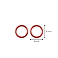 thumbnail image 3 of Real Bright Soft Car Interior Carbon Fiber Sticker Decoration2Pcs Red Carbon Fiber Dashboard Air Vent Cover For Volkswagen Jetta SedanAuto Car Protection Interior Accessories, 3 of 8