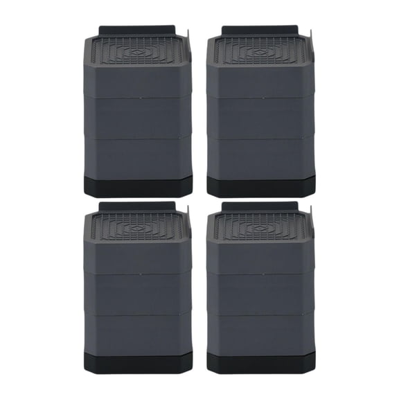 4 Pieces Furniture Risers Bed Lifts Leg Extenders Heavy Duty Anti Vibration for Washing Machine Couch Sofa and Table
