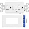 thumbnail image 1 of Prise Switch Protection contre les Fuites Intelligente GFCI Guard avec Lumière LED AC120V LD?3008A, 1 of 8