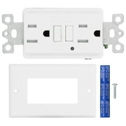 Switch Socket Smart Leakage Protection GFCI Guard Outlet with LED Light AC120V LD?3008A