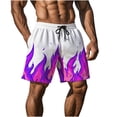 thumbnail image 6 of Ofertas en iluminación DDAPJ pyju Men's Hawaiian Beach Shorts Novelty Swim Trunks Drawstring Elastic Waist Board Shorts Cool Graphic Shorts with Pockets Hot Pink XXXL, 6 of 9