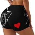thumbnail image 1 of Balery French Bulldog Pantalones cortos de entrenamiento estampados para mujer, sin costuras, ajustados, para gimnasio, yoga, correr, deportes, ejercicio activo, fitness.-Medium, 1 of 8