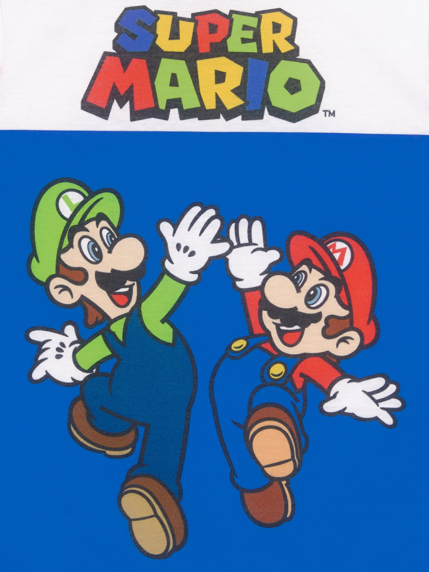 Super Mario Boys Short Sleeve Top and Sleep Pants Pajama Set, 2-Piece, Sizes 4-16