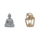 thumbnail image 1 of Estatua de mono,Estatua de Buda Mono para Interiores y Exteriores Budista,Figuras en miniatura meditando para decorar el jardín del hogar,Estatua abstracta,Estatua abstracta para decoración, 1 of 8
