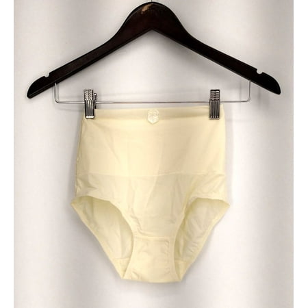Carol Wior Panties Sz S Belly Band Briefs w/ Bow Detail Yellow A256596