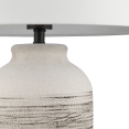 thumbnail image 2 of Bouclair Beige Striped Ceramic Table Lamp, 2 of 4