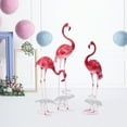 thumbnail image 6 of 3 Pack Pink Flamingo Statue Yard Outdoor Lawn Garden Decor, Iron, 6 of 18