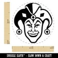 thumbnail image 2 of Court Jester Joker Harlequin Self-Inking Rubber Stamp Ink Stamper - Brown Ink - Mini 1/2 Inch, 2 of 7