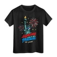 thumbnail image 5 of CAICJ98 250 Years American 1776 2026 250th USA Birthday 4th of July Boy Girl T-Shirts (Black,5-6 Years), 5 of 5