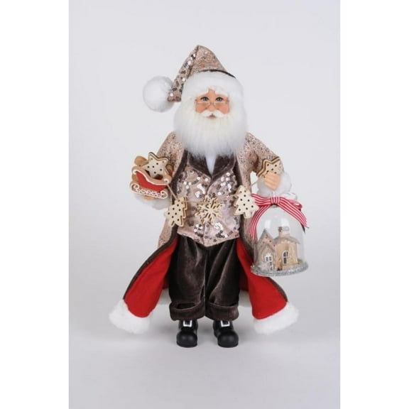 Karen Didion Ginger Snap Santa Figurine Polyresin
