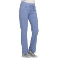 thumbnail image 4 of Cherokee Infinity Women Scrubs Pant, Mid Rise Tapered Leg Drawstring P, Plus Size, CK100AP, 2XL Petite, Ciel, 4 of 7