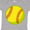 thumbnail image 4 of Inktastic Personalized Softball Boys or Girls Baby Bodysuit, 4 of 5