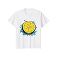 thumbnail image 1 of Vibrant Lemon Splash Refreshing Citrus Look T-Shirt Women Men Tee Top, 1 of 6