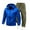 Blue, variant on Men's Slim Fit Suit Spring Autumn Punching Jacket Coat Casual Men Hooded Solid Color Men Jacket Outdoor Sports Set Vacation Beach Outfits