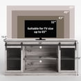 thumbnail image 4 of Furmax Durable Television Stands, Gray, 57.87" x 27.95" x 15.55", 4 of 7
