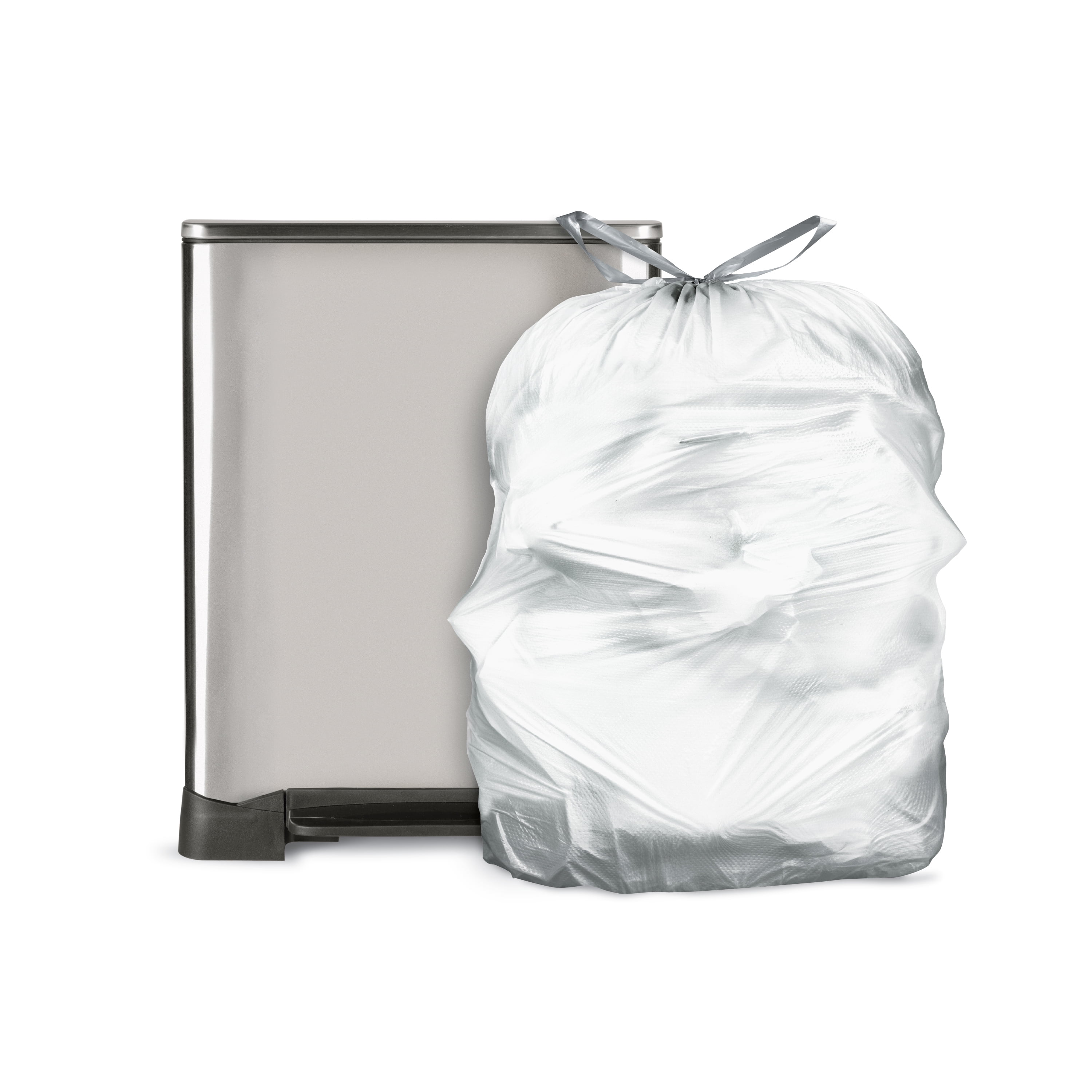 Bomgaars : Jadcore Tall Kitchen Trash Bags, White, 100-Count : Trash Bags