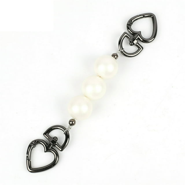 2Pcs Pearl Chain Accessories Smooth Imitation Pearl Phone Chain Straps