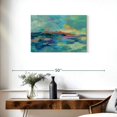 thumbnail image 3 of Elephant Stock Summer Seaside Abstract Wall Art - Horizontal Canvas Wall Art - Living Room Wall Decor - Abstract Canvas - Blue And Teal Decor By Silvia Vassileva - 30" x 20", 3 of 8