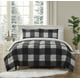 thumbnail image 1 of Set de edredón Sweet Home Collection Queen, color negro y gris, 1 of 6