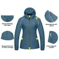 thumbnail image 5 of Little Donkey Andy Women's Quick-Dry Running Jacket UPF 50+ Cycling Jacket with Detachable Sleeves and Hood Size L, 5 of 7