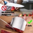 thumbnail image 4 of Stainless Steel Finger Guard, Kitchen Finger Protector, 2 Pcs of Knife Guard, For Dicing and Slicing in Kitchens, 4 of 7