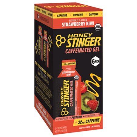 Honey Stinger Caffeinated Energy Gel Kiwi Strawberry 6ct