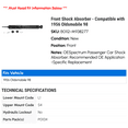 thumbnail image 2 of Front Shock Absorber - Compatible with 1956 Oldsmobile 98, 2 of 2