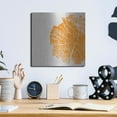 thumbnail image 6 of Luxe Metal Art 'Orange Slice' by Linda Woods, Metal Wall Art, 12"x12", 6 of 9