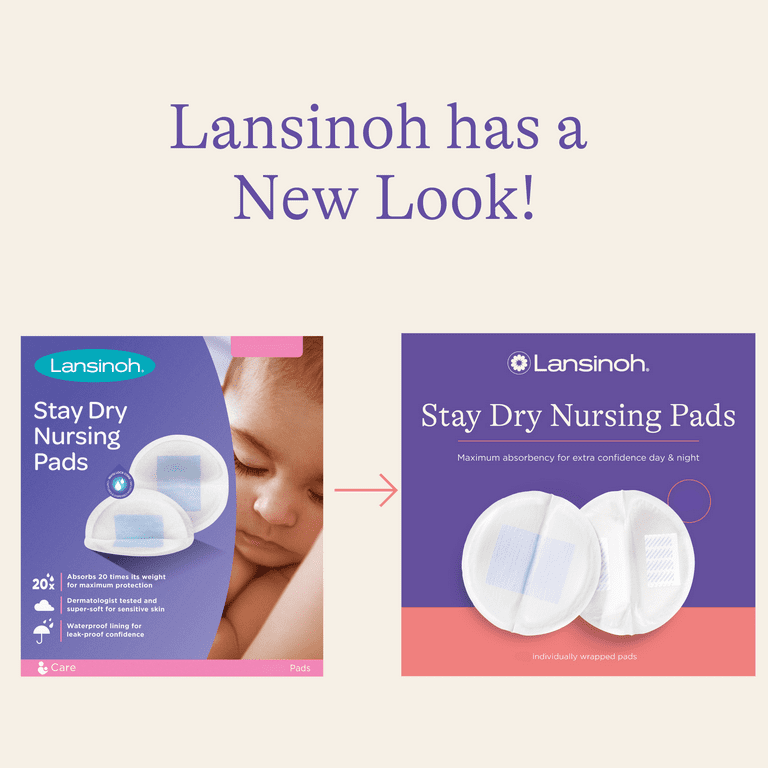  Lansinoh Stay Dry Disposable Nursing Pads, 60 Count : Baby