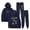 navy blue, variant on Peso Pluma Exodo Portraits Hoodies Jogger Pants Set 2024 Tour Merch Pullovers Women Men Fashion Casual Sweatshirts