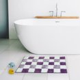 thumbnail image 5 of Mainstays Kids Kitten Collection Purple Check Non-Slip Bath Mat, 17" x 24", 5 of 5