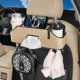 thumbnail image 4 of Car Back Seat Organizer With 2 Drink Cup Holder, Vehicle Multifunctional Storage Box, Car Tissue Box Partition Design, 4 of 5