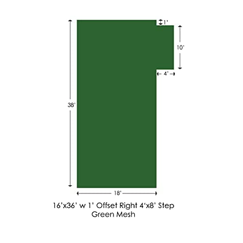 WaterWarden in-Ground Pool Safety Cover Rectangle, Fits 16' x 36'+4' x 8', 1 Foot Offset Right, UL Classified to ASTM F1346