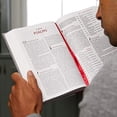 thumbnail image 6 of The NKJV, Open Bible, Cloth Over Board, Gray/Red, Red Letter Edition, Comfort Print: Complete Reference System, 6 of 8