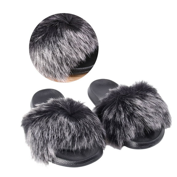 HINTRMENT 1 Pair Slippers for Kids Girls with Simple Design and Comfortable Cotton for Winter