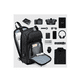 thumbnail image 2 of Mochila Pechera Cruzada Bandolera Impermeable Antirrobo Usb, 2 of 5