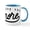 White/Blue Inside, variant on CafePress - I Love You More Mug - 11 oz Ceramic Mug - Novelty Coffee Tea Cup