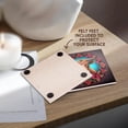 thumbnail image 4 of 3drose, Ox Surrounded by a Wreath of Red Clover Tattoo Style Art, Set of 4 Ceramic Tile Coasters, 4 of 7